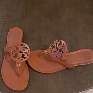 Tory Burch Miller sandals size 8. Worn only a few times. Excellent condition